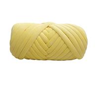 Hilos para Tejer a Mano, Super Chunky Crochet Yarn 1 kg Multicolor for Arm Knitting Rug Making(Yellow)