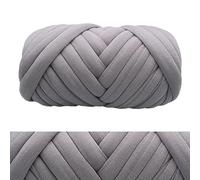 Hilos para Tejer a Mano, Super Chunky Crochet Yarn Multicolor 500g Pack of 2(Dark Grey)