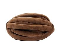 Hilos para Tejer a Mano, Super Chunky Knit Crochet Hand Knitting Yarn Multicolor DIY Blanket Pillow Animal Nest(Coffee)