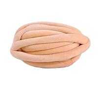 Hilos para Tejer a Mano, Super Chunky Knit Crochet Hand Knitting Yarn Multicolor DIY Blanket Pillow Animal Nest(Khaki)