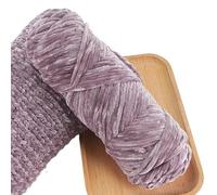 Hilos para Tejer a Mano, Super Chunky Velvet Chenille Yarn for Crochet Knitting Weaving Crafts 100g Multicolor(07)