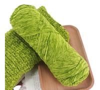 Hilos para Tejer a Mano, Super Chunky Velvet Chenille Yarn for Crochet Knitting Weaving Crafts 100g Multicolor(15)