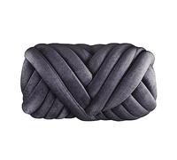 Hilos para Tejer a Mano, Super Chunky Yarn 1KG Multicolor for Knitting and Crochet(Deep Grey)