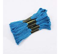 Hilos Punto De Cruz 5 unids/bolsa por barra pequeña, 7, m, gran oferta, hilo de punto cruz Color, suministros y telas costura ropa DIY(Blue)
