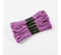 Hilos Punto De Cruz 5 unids/bolsa por barra pequeña, 7, m, gran oferta, hilo de punto cruz Color, suministros y telas costura ropa DIY(Purple)