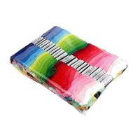 Hilos Punto De Cruz Hilo de bordar, 100 Uds., Color aleatorio, hilo seda DIY, rama, Similar, madeja, punto cruz