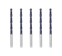Hilpaty Brocas Helicoidales para Metal Profesional Broca M35 HSS-Co con Recubrimiento AlTiN, Norma DIN 338 (4.0mm x 75mm x 5pcs)