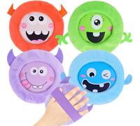 Hilph Almohadillas de refrigeración para niños con banda de goma, 4 paquetes pequeños de gel no tóxicos, para lesiones, alivio del dolor, enfriamiento de fiebre, abolladuras, muelas del juicio,