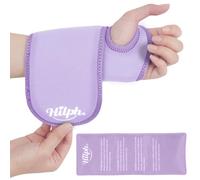 Hilph Bolsa de hielo de muñeca para alivio del túnel carpiano, soporte de mano reutilizable con paquete de gel, terapia de frío y calor para tendinitis, tenosinovitis, artritis reumatoide