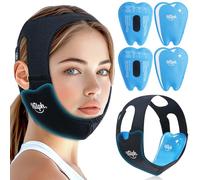 Hilph Compresa de refrigeración 3D para dientes de sabiduría para mujeres y niños (4 unidades), almohadillas de enfriamiento para muelas del juicio, costura de mandíbula, bolsa de hielo con orificios