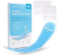 Hilph Compresa de refrigeración para el parto postparto, 2 compresas de enfriamiento perineal con 24 fundas desechables, cuidado vaginal, alivia el dolor y las molestias después del parto