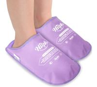 Hilph Pantuflas de hielo para pies para fascitis plantar, paquete de 2, paquete de hielo para pies, terapia de compresión fría y caliente, pantuflas de hielo de gel para neuropatía de pie, pie