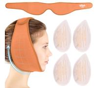 Hilph Paquete de hielo facial para dientes del juicio con envoltura lavable para la mandíbula y 4 bolsas de repuesto para cirugía oral facial, ATM, extracción de dientes, cirugía dental, recuperación