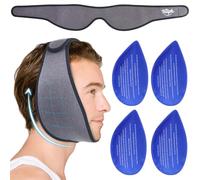 Hilph Paquete de hielo facial para muelas del juicio, compresa fría reutilizable para la barbilla, cirugía facial, ATM, recuperación de amigdalectomía, hinchazón facial, implante dental, 4 paquetes de