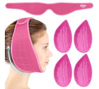 Hilph Wisdom Teeth - Paquete de hielo para la cabeza con 4 paquetes de hielo de gel para cirugía oral facial, alivio del dolor para ATM, paquete de hielo de mandíbula grande mejorado para extracción