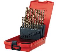 Hilti 2072848 Juego de 19 brocas helicoidales de cobalto HSS para acero y metal (1-10 mm. Clase: ultimate. Accesorios para taladro atornillador)