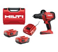 Hilti 2336031 KIT Atornillador taladro percutor a batería SF 6H-A22 + 2 baterías B 22/4.0 + cargador rápido C 4/36-350 (22 V, perforación con percusión y atornillado. Con maletín)