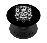 Hilton Head Island SC - Calavera Pirata y Espadas Cruzadas PopSockets PopGrip Adhesivo
