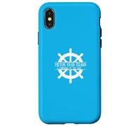 Hilton Head Island South Carolina Ship Wheel Carcasa para iPhone X/XS