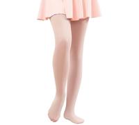 Hiltzo Medias de Danza Convertibles para Niñas, Medias de Transición Ultra Suaves de Danza para Escuela(Rosa,146-164)