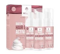 Hiluva Biotin + Romero WOMEN - Espuma activadora para el crecimiento del cabello, suero anticaída y cabello fino, con aceite de romero, biotina y jengibre para mujeres, cuidado del cuero cabelludo y