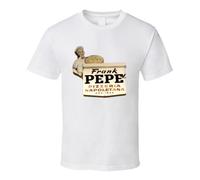 HILVSZXA Frank Pepe's Restaurant Foodie Tour Brand Logo Fan T Shirt Black S