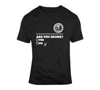 HILVSZXA Irish Drinking Team Are You Drunk Parody T Shirt Black XL