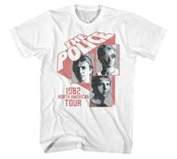 HILVSZXA The Police NA Tour White Adult T-Shirt Black M