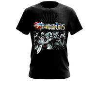 HILVSZXA Thundercats Retro Cartoon Series Men's T-Shirt Unisex Size XS-5XL Gift Black 3XL