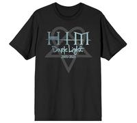 HIM Dark Light Tracklist Hombre Camiseta Negro 4XL 100% algodón Regular