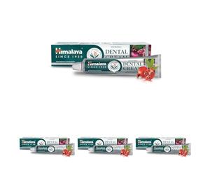 Himalaya Crema de dientes Herbals Dental Cream (ZAHN CREME), 100 g, antiinflamatoria, antihinchazón, protección de las encías, cuidado dental, higiene (el embalaje puede variar) (Paquete de 4)