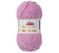Himalaya Dolphin Baby - 1 Paquete/Madeja de 3.5 Onzas, 120 Mt/132 Yardas - Hilo Súper Voluminoso de Terciopelo Para Mantas, Tejer y Amigurumi - 80334