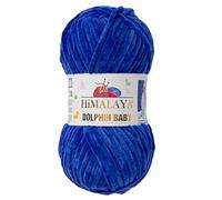 Himalaya Dolphin Baby - 1 Paquete/Madeja de 3.5 Onzas, 120 Mt/132 Yardas - Hilo Súper Voluminoso de Terciopelo Para Mantas, Tejer y Amigurumi - 80329