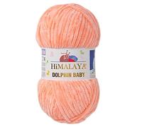 Himalaya Dolphin Baby - 1 Paquete/Madeja de 3.5 Onzas, 120 Mt/132 Yardas - Hilo Súper Voluminoso de Terciopelo Para Mantas, Tejer y Amigurumi - 80323
