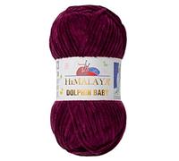 Himalaya Dolphin Baby - 1 Paquete/Madeja de 3.5 Onzas, 120 Mt/132 Yardas - Hilo Súper Voluminoso de Terciopelo Para Mantas, Tejer y Amigurumi - 80339