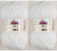 Himalaya Dolphin Baby Yarn 80301 - Hilo para tejer (2 madejas, 264 yardas, 2 x 100 gramos)