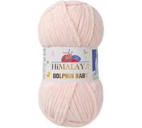 Himalaya Dolphin Baby Yarn Each Skein - Hilo de 100 g, 120 m, hilo súper voluminoso para tejer y ganchillo, ideal para cárdigans, chales, mantas, sombreros y textiles para el hogar (1, 80353 crema