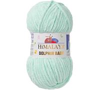 Himalaya Dolphin Baby Yarn Each Skein - Hilo de 100 g, 120 m, hilo súper voluminoso para tejer y ganchillo, ideal para cárdigans, chales, mantas, sombreros y textiles para el hogar (1, 80307 turquesa)