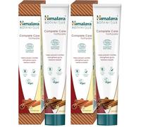 Himalaya Ecocert Cosmos Natural Certificación Pasta de dientes a base de hierbas Himalaya Botanique Complete Care con Activos Orgánicos, sabor a canela, combate la placa, sin flúor, 75 ml