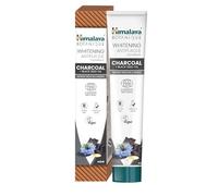 Himalaya Ecocert Cosmos Natural Certified Himalaya Botanique Whitening Antiplaque Toothpaste con Activos Orgánicos, Carbón + Aceite de semilla negra para dientes más brillantes, sin flúor, 75 ml