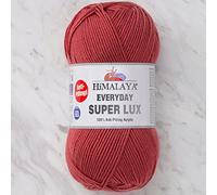 Himalaya Everyday Super Lux 100% Antipilling Acrílico Worsted-Aran Hilados 1 madeja 100 g 250 m, peso del hilo 4 - mediano, color 8