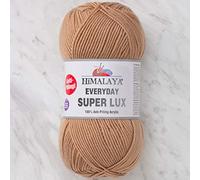 Himalaya Everyday Super Lux 100% Antipilling Acrílico Worsted-Aran Hilados 1 madeja 100 g 250 m, peso del hilo 4 - mediano, color 4