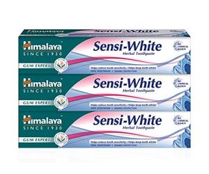 Himalaya Herbal Sensi-White Toothpaste Helps in Teeth whitening| Rapid and Long Lasting Sensitivity Relief|with Active Ingredients for Cavity Protection|Enamel Friendly- 75ml (Pack of 3)
