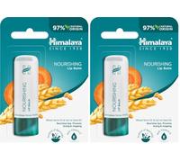 Himalaya Lip Balm with Wheatgerm Oil & Carrot Seed Oil Repairs Dry and Chapped Lips, Enhances Lip Color, Contains Essential Nourishment of Vitamin E Gives Long-Lasting Moisturization - 4.5g