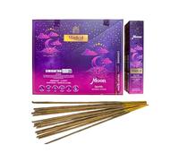 Himalaya Magical Combination Series - Moon Magic Varitas de incienso 12 x 12 varillas | Lavender & Night Queen | Relajación, Meditación Espiritual con Kajal Sticker