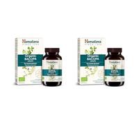 Himalaya Organic Bacopa (Brahmi) Monnieri Suplemento herbario neotrópico, alerta mental, apoya la calma, la memoria, la cognición, certificado orgánic, 750 mg, 60 cápsulas a base de plantas