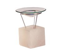 Himalaya Salt Dreams 4041678006600 lampara aromatica Petite Cubo Blanco Linea de Cristal con Soporte para, Aproximadamente 1000 G