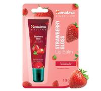 Himalaya Strawberry Gloss Lip Balm for Soft, Moisturized Lips with a Hint of Color | Glossy Shine, 10g, Paquete de 1 (Individual), Strawberry Gloss 10g