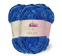 Himalaya Velvet, 3 madejas de 100% poliéster para tejer, ganchillo, chenilla, hilo esponjoso, ropa, mantas de bebé, cada madeja de 100 g, 120 m (90029)