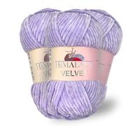 Himalaya Velvet, 3 madejas de 100% poliéster para tejer, ganchillo, felpilla, para ropa, mantas de bebé, cada madeja de 100 g, 120 m (90005)